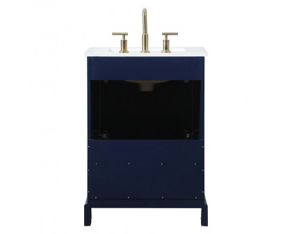 Elegant Bathroom Vanity - Blue (VF15524BL)