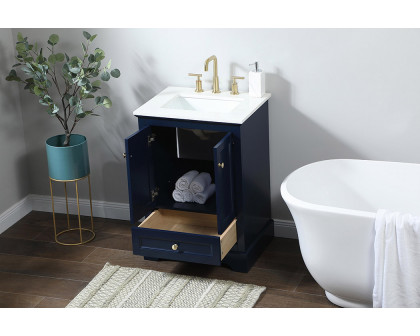 Elegant Bathroom Vanity - Blue (VF15524BL)