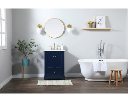 Elegant Bathroom Vanity - Blue (VF15524BL)