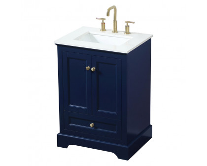 Elegant Bathroom Vanity - Blue (VF15524BL)