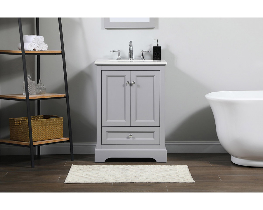 Elegant Bathroom Vanity - Gray (VF15524GR)