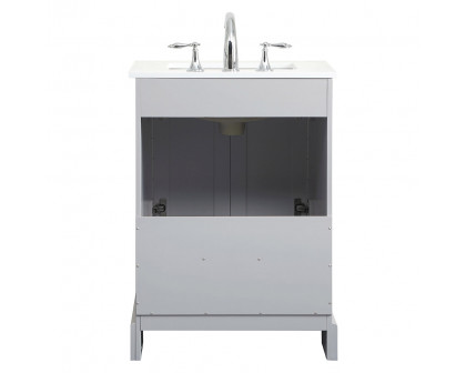 Elegant Bathroom Vanity - Gray (VF15524GR)