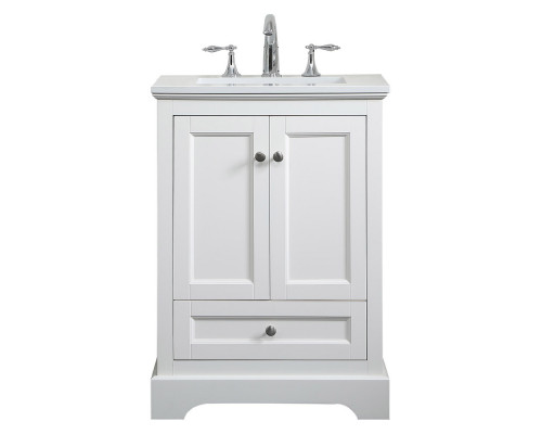 Elegant Bathroom Vanity - White (VF15524WH)