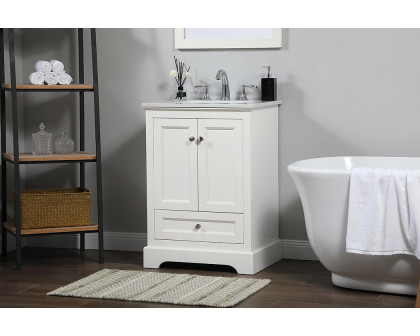 Elegant Bathroom Vanity - White (VF15524WH)