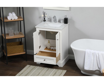 Elegant Bathroom Vanity - White (VF15524WH)