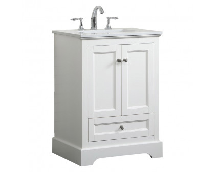 Elegant Bathroom Vanity - White (VF15524WH)