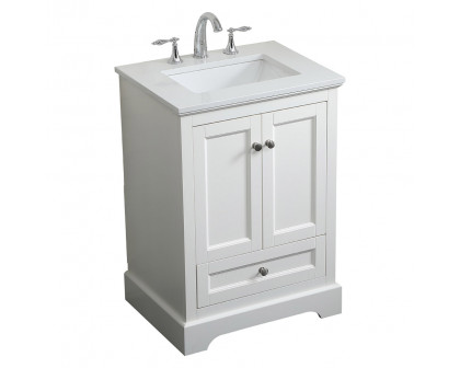 Elegant Bathroom Vanity - White (VF15524WH)