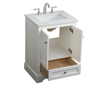 Elegant Bathroom Vanity - White (VF15524WH)