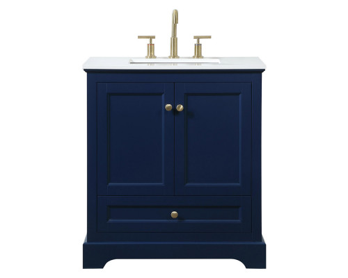 Elegant Bathroom Vanity - Blue (VF15530BL)