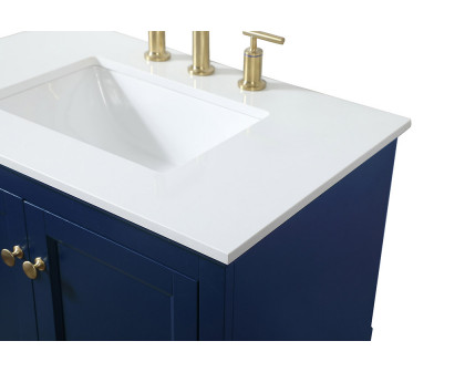 Elegant Bathroom Vanity - Blue (VF15530BL)