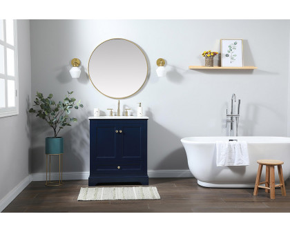 Elegant Bathroom Vanity - Blue (VF15530BL)