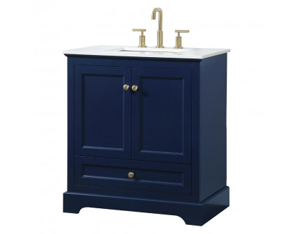 Elegant Bathroom Vanity - Blue (VF15530BL)