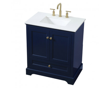 Elegant Bathroom Vanity - Blue (VF15530BL)