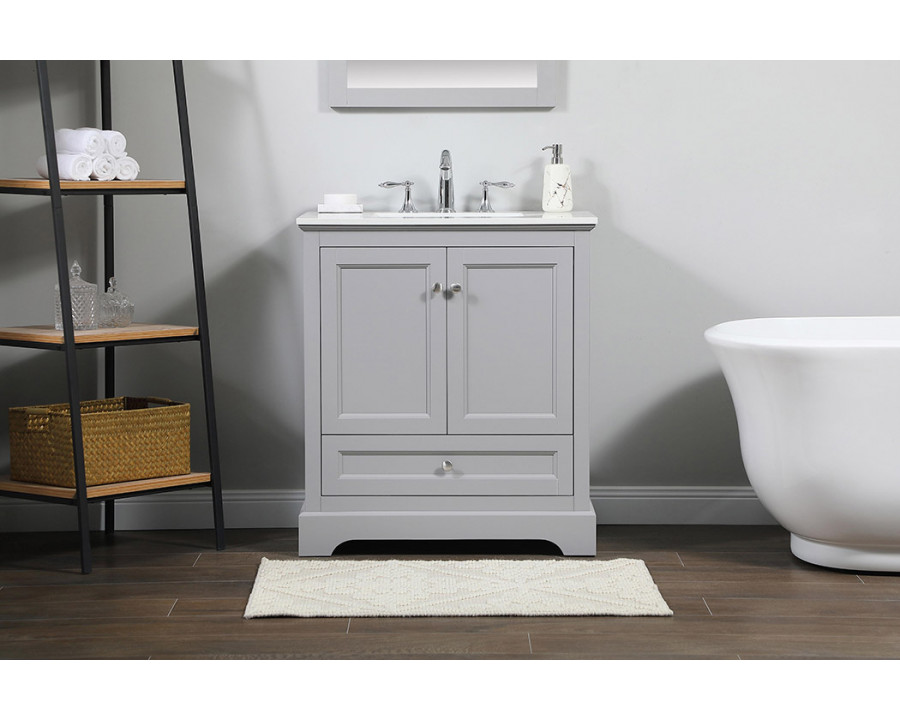 Elegant Bathroom Vanity - Gray (VF15530GR)