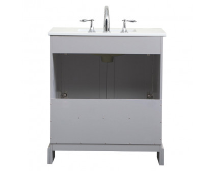 Elegant Bathroom Vanity - Gray (VF15530GR)