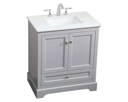 Elegant Bathroom Vanity - Gray (VF15530GR)