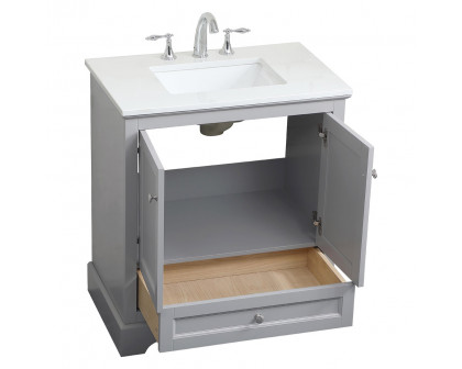 Elegant Bathroom Vanity - Gray (VF15530GR)