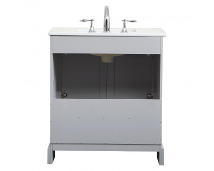 Elegant Bathroom Vanity - Gray (VF15530GR-BS)