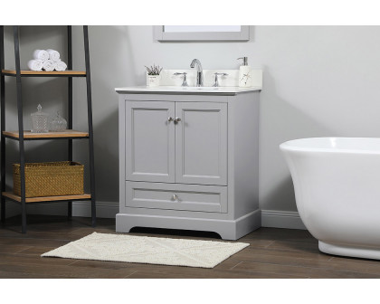 Elegant Bathroom Vanity - Gray (VF15530GR-BS)