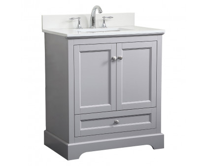 Elegant Bathroom Vanity - Gray (VF15530GR-BS)