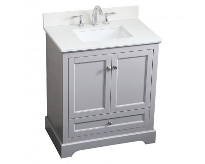 Elegant Bathroom Vanity - Gray (VF15530GR-BS)