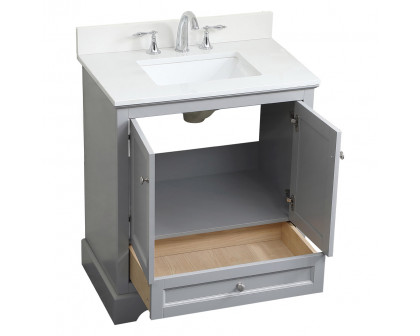 Elegant Bathroom Vanity - Gray (VF15530GR-BS)