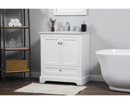 Elegant Bathroom Vanity - White (VF15530WH)