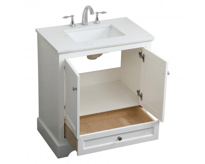 Elegant Bathroom Vanity - White (VF15530WH)