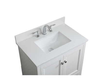 Elegant Bathroom Vanity - White (VF15530WH-BS)