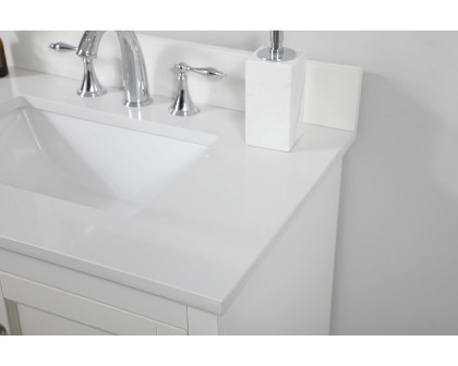 Elegant Bathroom Vanity - White (VF15530WH-BS)