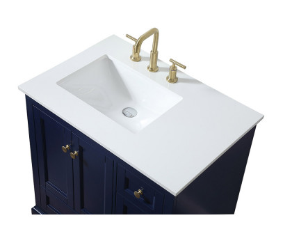 Elegant Bathroom Vanity - Blue (VF15532BL)