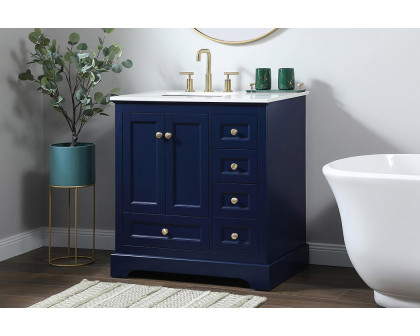 Elegant Bathroom Vanity - Blue (VF15532BL)