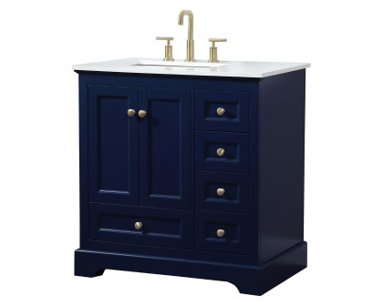 Elegant Bathroom Vanity - Blue (VF15532BL)