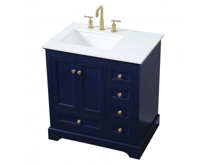 Elegant Bathroom Vanity - Blue (VF15532BL)