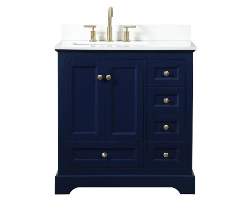 Elegant Bathroom Vanity - Blue (VF15532BL-BS)