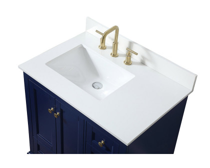 Elegant Bathroom Vanity - Blue (VF15532BL-BS)