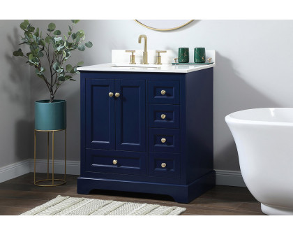 Elegant Bathroom Vanity - Blue (VF15532BL-BS)