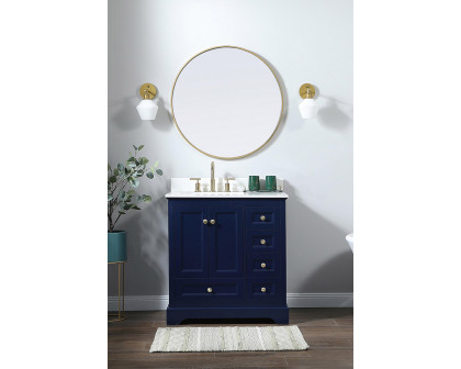 Elegant Bathroom Vanity - Blue (VF15532BL-BS)