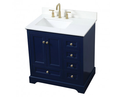 Elegant Bathroom Vanity - Blue (VF15532BL-BS)