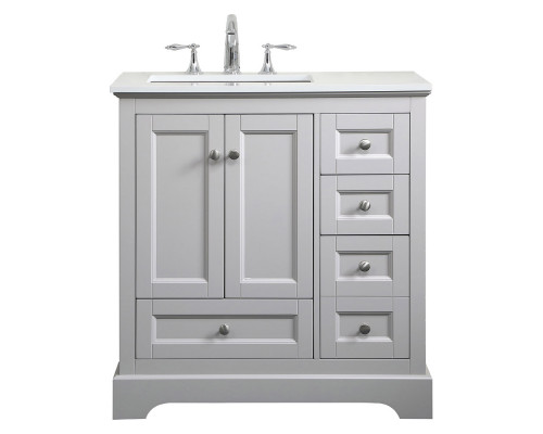 Elegant Bathroom Vanity - Gray (VF15532GR)