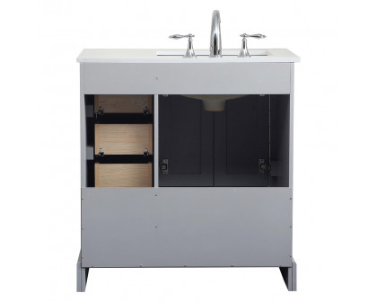 Elegant Bathroom Vanity - Gray (VF15532GR)