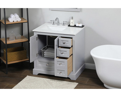 Elegant Bathroom Vanity - Gray (VF15532GR)