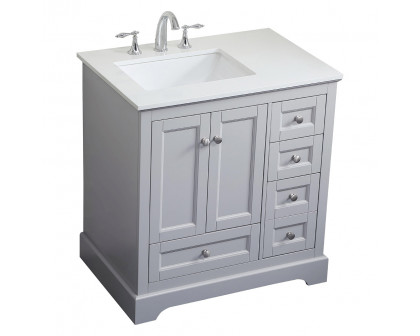 Elegant Bathroom Vanity - Gray (VF15532GR)