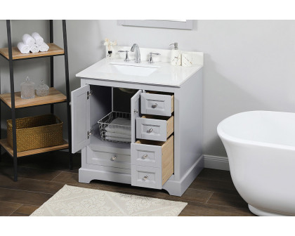 Elegant Bathroom Vanity - Gray (VF15532GR-BS)