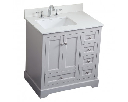 Elegant Bathroom Vanity - Gray (VF15532GR-BS)