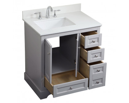 Elegant Bathroom Vanity - Gray (VF15532GR-BS)