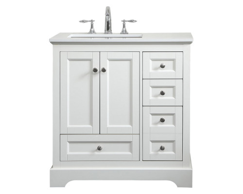 Elegant Bathroom Vanity - White (VF15532WH)