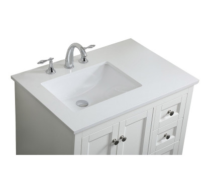 Elegant Bathroom Vanity - White (VF15532WH)