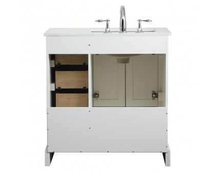 Elegant Bathroom Vanity - White (VF15532WH)