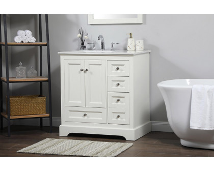 Elegant Bathroom Vanity - White (VF15532WH)